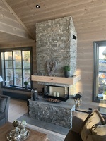Contura I 50 med Valdres steinpaneler 