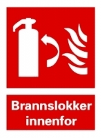 Brannslukker i rom innenfor