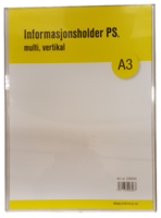 Informasjonsholder Multi PS A3, 1 ark