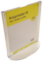 Brosjyreholder PS A6, rett, T-format, Stående