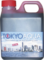 Tusjvæske Tokyo Aqua, rød, 1 ltr.