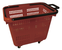 Handlekurv 55 liter, Rød
