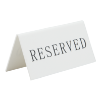 Bordskilt, Reserved, 5 stk