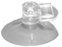 Plakatholder, sugekopp, 27mm holder, Transparent