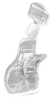 Plakatholder, stor klype, 27mm holder, Transparent