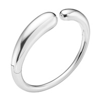 Mercy Hinged Bangle 634B ML silver