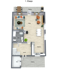 Eksempel 3D plantegning