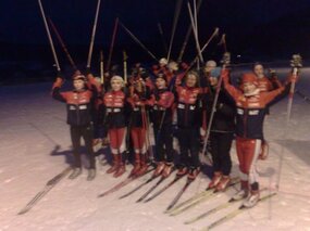 Mange på torsdagstrening!