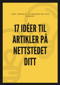 17 ideer til artikler på nettstedet ditt