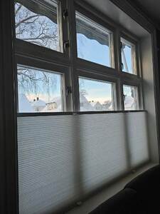 Duoplissé gardin med håndtak