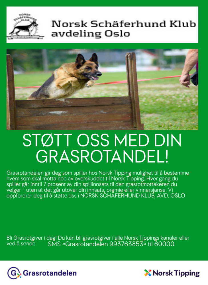 Støtt oss med Grasrotandelen 