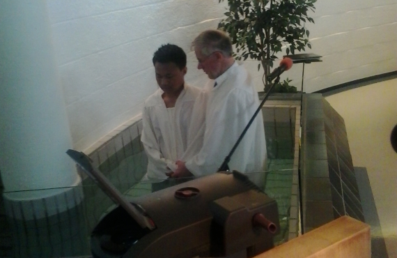 Dåp i menigheten