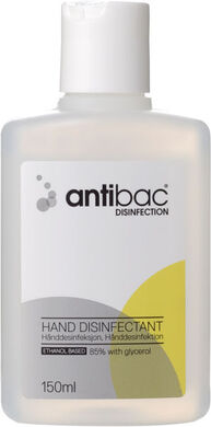 Antibac Hånddesinfeksjon, 85%, 150ml. (10stk)