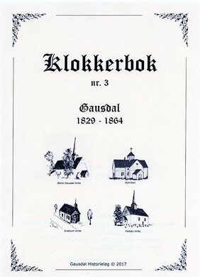 Klokkerbok nr 3 - Gausdal