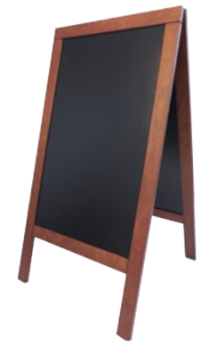 Gatestativ Blackboard Duplo, H135cm, Magogny farget