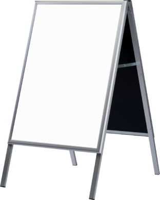 Gatestativ Whiteboard, 60 x 80, Alu