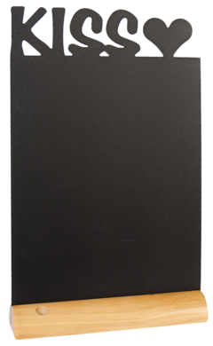 Blackboard Silhuett, Kiss, Bord, inkl 1 hvit tusj