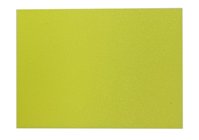 Plastplakat 80x55mm, Gul fluor