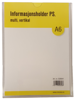 Informasjonsholder Multi PS A6, 1 ark