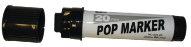 Tusj POP Marker Påfyllbar 20mm, Sort