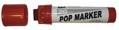 Tusj POP Marker Påfyllbar 20mm, Rød