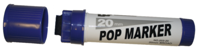 Tusj POP Marker Påfyllbar 20mm, Blå