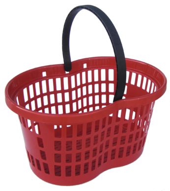 Handlekurv, Flexi Basket 21 liter, Rød