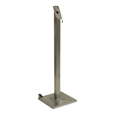 Fot og stang til Meny- / Infodisplay, 120cm, Stål, 2 deler