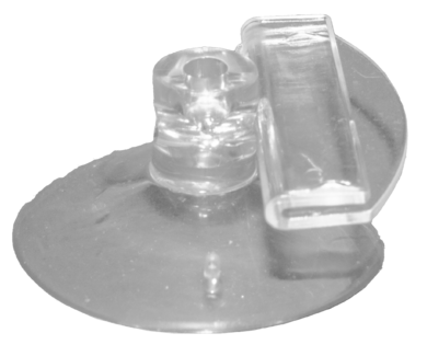 Plakatholder, sugekopp, 50mm holder, Transparent