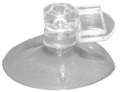 Plakatholder, sugekopp, 27mm holder, Transparent