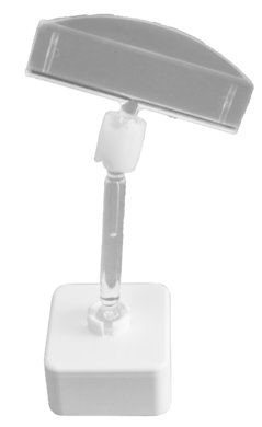 Plakatholder, stor magnet, 50mm stang, 50mm holder, Transparent