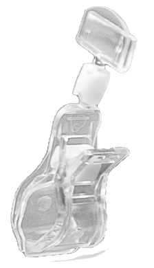 Plakatholder, stor klype, 27mm holder, Transparent