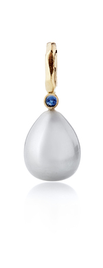 Anheng 14K gull perle og safir