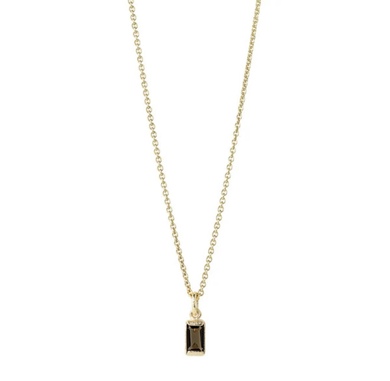 Square – Anheng Forgylt – Smoked Quartz – Uten kjede