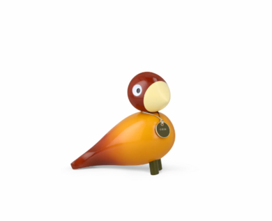 Story Bird Cosy H15,5 cm oransje