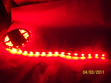 Rød led strip