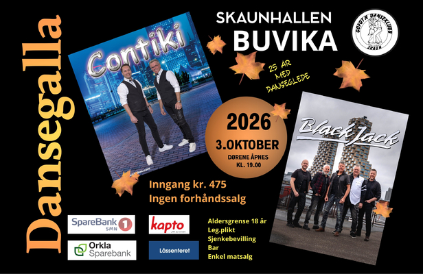 Dansegalla i Skaunhallen 2026