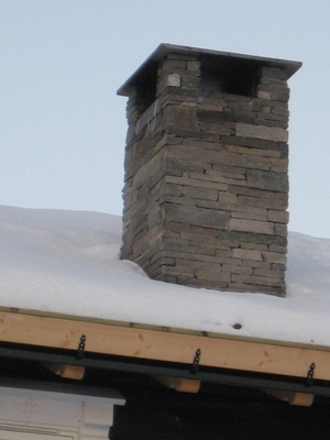 Detalj skiferpipe Hafjell – 5-15 skifersten