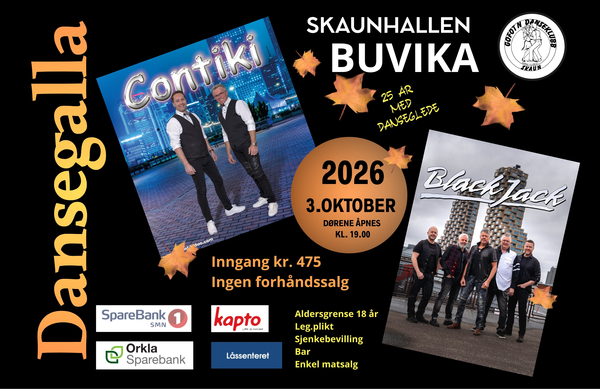 Dansegalla i Skaunhallen 2026