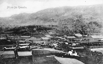 REF-0278 Hårstadgrenda og Vollagrenda sett frå Liabakkan   ca 1910?