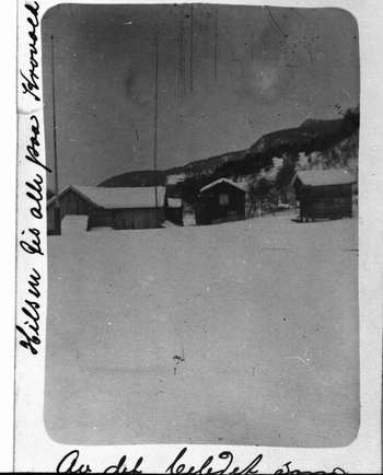 REF-0309 Krovollen Herrem Voll Rennebu ca 1920 - sett sørfra