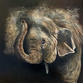 Gammel elefant 
Str 50x50 cm 

Pris på forespørsel 