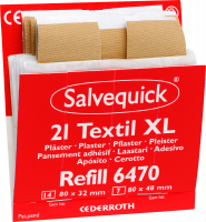 Plaster Salvequick tekstil stor refill 21stk