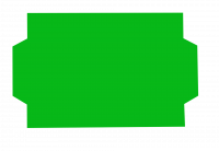 Fluoretikett Universal 26 x 16, Grønn 2