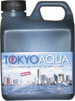Tusjvæske Tokyo Aqua, sort, 1 ltr.