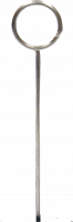 Plakatholder stål, stang og stålring, H:60cm