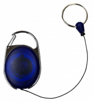 Snelle Oval, med klips og ring for Idkort, Nøkkel, Kniv, 90cm tråd, Blå