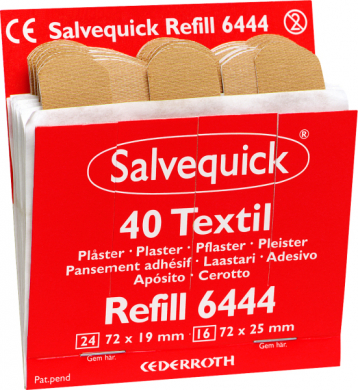 Plaster Salvequick tekstil refill 40 strips