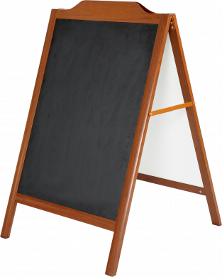 Gatestativ Blackboard, 60 x 80, Wood look, Alu