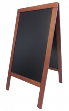 Gatestativ Blackboard Duplo, H135cm, Magogny farget